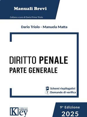cover image of Diritto penale. Parte generale 2025